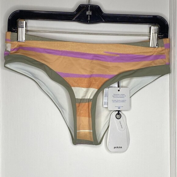 prAna Summer Wave Size Small Mid Rise Swimwear Banded Swim BOTTOM “waves” - Picture 1 of 6